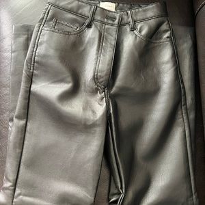 Aritzia Wilfred Melina leather pants